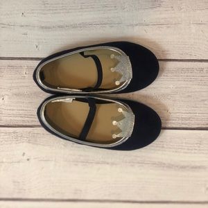 Navy & Silver Princess Shoes